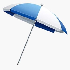 Royal Apex Portable Sunshade,Parasol,Sun Shade Umbrella,Inclined,Heat Insulation,Anti-Ultraviolet Function,Commonly Used in Garden,Beach,Patio,Fishing Essential – Blue & White