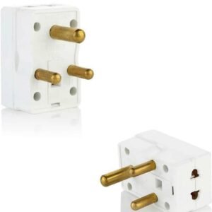 Melfi Melfiâ„¢ 3-Way 3-Pin Plug Adapter - Universal Socket with Light and 15A Fuse