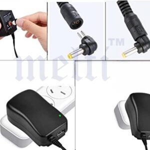 Melfi Melfiâ„¢ 30W Universal AC/DC 3V -12V Adapter with 6 Tips & USB Port for Household Electronics