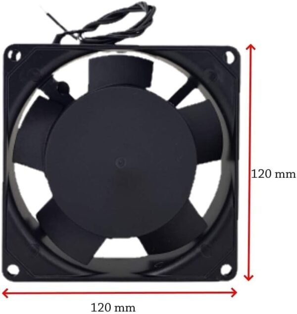 Melfi Heavy Duty Industrial AC Fan Cooling Fan 220VAC (120x120x25mm) - Image 4