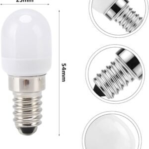 Melfi™ Led Fridge Light Bulb E14 3w Refrigerator Corn Bulb Led Lamp White Replace Halogen Chandelier Lights Led Spotlight Energy Saving For Home Lighting