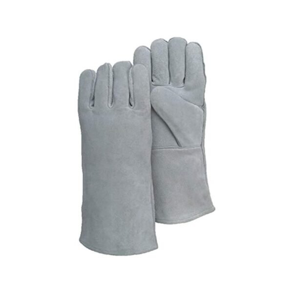 Royal Apex Leather Welding Gloves Heat Fire Resistant Welders Glove 15 Inch (GREY)