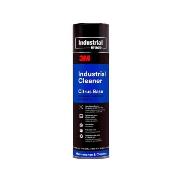 3M Industrial Grade Citrus Base Cleaner 524g Cleans and Removes Adhesive Are Ideal for Helping Dissolve and Remove Dirt, Grease, Tar, and Many Non-curing Type Adhesives