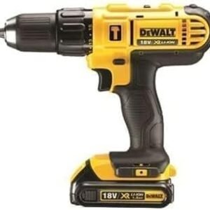 Dewalt 18V Li-Ion Cordless Compact Hammer Drill Driver, Yellow/Black, 13Mm - Dcd776S2-B5,