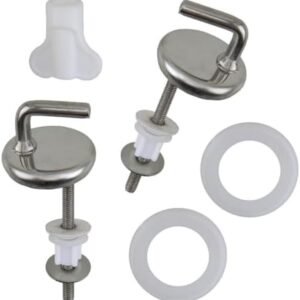 Biella™ Toilet Seat Cistern Hinges Flush Toilet Cover Mounting Connector-Adjustable Anti Rust Hinge Set