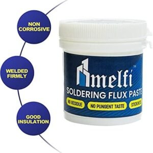 Melfi™ Electronic Grade Soldering Past 50g - Low Smoke Emission Solder Paste Flux for Solder Iron & Work Station Solder Grease Rosin Paste Flux - Taiwan