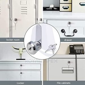 Royal Apex 2Pcs Cabinet Security Locks - Mailbox Twist Knob Lock with Keys Small Door Twist Lock Latches for Drawer Cupboard Post-box Lock etc