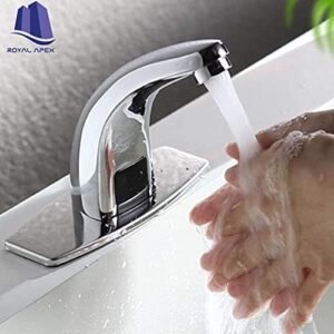 Royal Apex Angel Automatic Sink Mixers Sensor Tap Hands Free Infrared Water Tap Hands Touch-less Cold Inductive Electric Basin Faucet