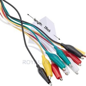 Biella™ 10Pcs Coloured Crocodile Clip - Double-ended Alligator Clips Cable Testing Wire Clip for Electrical Appliances Digital Test