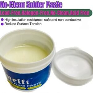 Melfi™ Electronic Grade Soldering Past 50g - Low Smoke Emission Solder Paste Flux for Solder Iron & Work Station Solder Grease Rosin Paste Flux - Taiwan