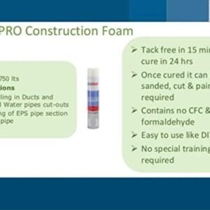 Pidilite Uspro Construction Pu Moisture Cure Polyurethane Foam (Ocf)- 750ml