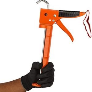 Black+Decker 330Mm Steel Half-Open Caulking Gun, Orange/Black - Bdht81570