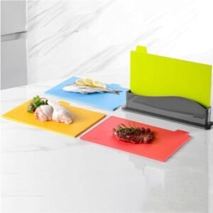 Biella™ Cutting Board Set - Chopping Board with Color Coded Food Icon for Meat Vegetable Fruit Fish