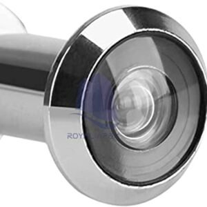 Royal Apex Wide Angle Security Spy Hole Polished Chrome Door Viewer to Front Door, Peep Hole, Door Spyhole, Door Viewers for Safety