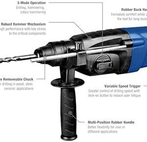 Gazelle Gh2210 26Mm Sds-Plus Rotary Hammer, 3Kg, 800W, 3-Modes