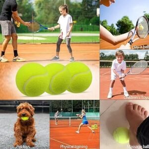 Biella™ 3Pcs Tennis Balls - Training Ball for Dogs - Super Bounce for Begginer Cricket Training Practice