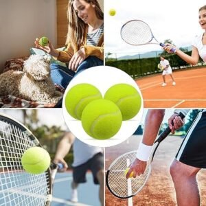 Biella™ 3Pcs Tennis Balls - Training Ball for Dogs - Super Bounce for Begginer Cricket Training Practice