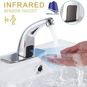 Royal Apex Angel Automatic Sink Mixers Sensor Tap Hands Free Infrared Water Tap Hands Touch-less Cold Inductive Electric Basin Faucet