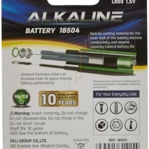 Deli LR03 18504 AAA Alkaline Battery 2-Pack