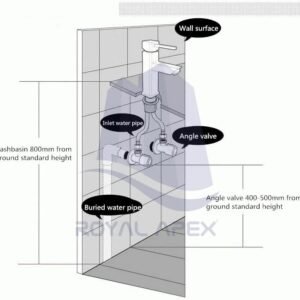 Royal Apex Pack Of 2 PVC-U Water Supply Fittings Angle Valve Used for Water Industrial Household Usage Etc.