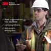 3M BX Safety Glasses, , Ocean Blue Frame, Anti-Fog Anti-Scratch Clear Lens, Adjustable Length Temples and Lens Angle - Image 3