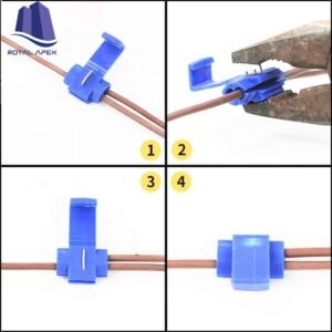 Royal Apex 25 Pcs Wire Terminals Quick Splice Connector 0.75-2.5mm2