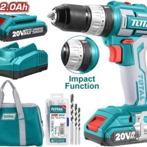 Total Cordless Drill 20V With Battery - TIDLI201452 Li-ion Impact Drill