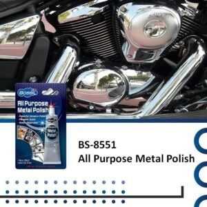 Bossil All Purpose Metal Polish Clean & Polish Metal Surfaces Chrome, Aluminum, Stainless Steel, Copper Brass, etc. BS - 8551