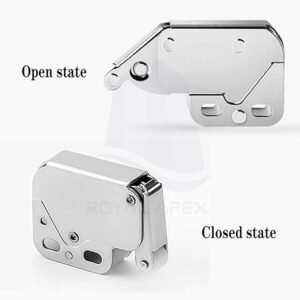 Biella 2Pcs Automatic Spring Snap System Push-in Touch Lock Mini Tip Latch Cabinet Door Furniture Safety Lock