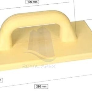 Royal Apex PU Floating Board for Bricklayers & Tilers for Smoothing, Rubbing, Balancing Plastering, Long Life- (Thickness-15 mm, 280 x 140 mm)