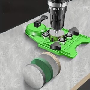 Poaker Precision Ceramic & Glass Hole Locator - Accurate Chamfer Tool with Suction Cup Fixing - Perfect for Drilling, No-Mess Installation on Tiles, Glass, and Marble