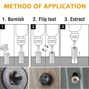 Paoker Complete Damaged Screw Extractor Bit  6pcs Set - Easy Screw Removal Tool with Portable Tool Box and Organizer