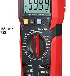 UNI-T UT89XD Digital Multimeter High Accuracy Handheld Mini Universal Meter 6000 Counts LCD Display True RMS Measure AC/DC Voltage Current Resistance Capacitance LED Test Frequency Diode Tester with