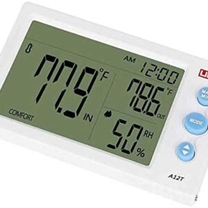 UNI-T A12T(Ce) Portable Mini Temperature & Humidity Meter - Indoor/Outdoor WHITE A12T