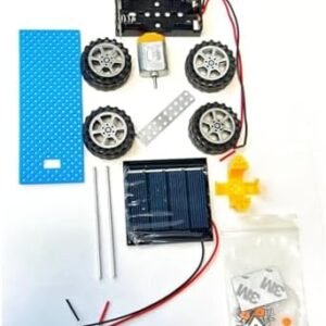 Biella Electric Solar Car Model School Project Startup Kit - Activate Learning And Fun Science Experiment DIY Circuit Learning Set.