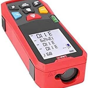 UNI-T High Precision Infrared Laser Distance Meter | 100 Digital Ruler With Physical and Electronics Leveler Professional Red Multiple functions LM100