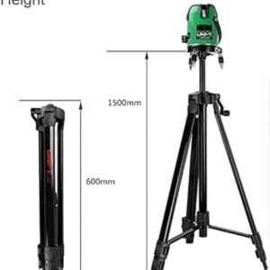 UNI-T LM301 Height Adjustable Aluminum Alloy Multi Purpose Tripod Stand 1.5M for Laser Level, Camera, Measuring Meter, Cross Lase Liner