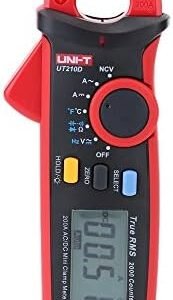 Uni-T Ut210D Digital Ac/Dc Current Voltage Resistance Capacitance Clamp Meter Multimeter Temperature Measurement Auto Range