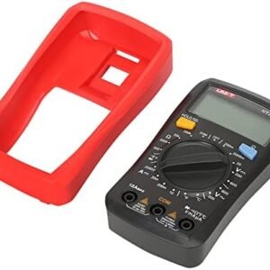 Uni-T Digital Multimeter Voltage Current Resistance Ohm Capacitance NCV Tester LCD Backlite Red and grey 134mm x 77mm 47mm, Ut33c+