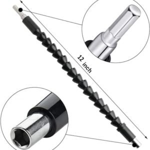 Biella™ Flexible Shaft Drill Bit Extension- 1/4'' Hex Shank Bendable Drill Bit- Flexible Screwdriver Extension Universal Drill Connection