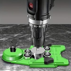 Melfi Precision Ceramic & Glass Hole Locator - Accurate Chamfer Tool with Suction Cup Fixing - Perfect for Drilling, No-Mess Installation on Tiles, Glass, and Marble