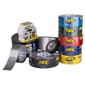 Hpx Very Strong Repair Duct Tape Cs5025, 48Mmx25M, Waterproof Hand Tearable Cloth Tougher With Adhesive Strength For Securing And Repairing Pipes, Tubes, Garden Hoses, Etc