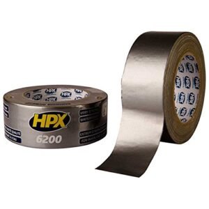 Hpx Very Strong Repair Duct Tape Cs5025, 48Mmx25M, Waterproof Hand Tearable Cloth Tougher With Adhesive Strength For Securing And Repairing Pipes, Tubes, Garden Hoses, Etc