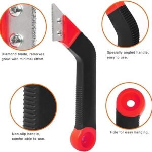 King Force Grout Remover Knife Tile Grout Saw Angled Grout Scraping Rake Tool