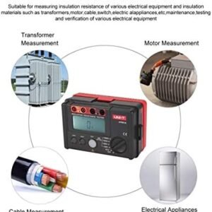 UNI-T UT501A 1000V Insulation Resistance Meter Ground Tester Megohmmeter Voltmeter w/LCD Backlight