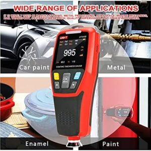 UT343D Digital Coating Thickness Gauge Meter r Range 0 to 1250um with USB Data Function