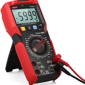 UNI-T UT89XD Digital Multimeter High Accuracy Handheld Mini Universal Meter 6000 Counts LCD Display True RMS Measure AC/DC Voltage Current Resistance Capacitance LED Test Frequency Diode Tester with