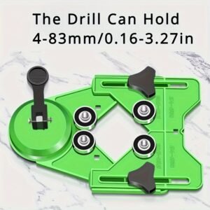 Melfi Precision Ceramic & Glass Hole Locator - Accurate Chamfer Tool with Suction Cup Fixing - Perfect for Drilling, No-Mess Installation on Tiles, Glass, and Marble