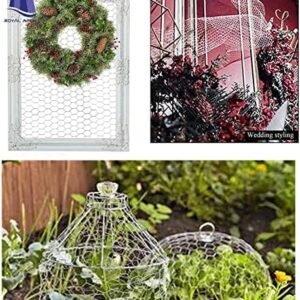 Royal Apex 40mtr Chicken Wire Net Galvanised Hexagonal Hardware Mesh Poultry Netting Fence for Chicken, Rabbit, Vegetables & Garden Protection Netting and Multipurpose Use Etc… (3/4inch Gap)