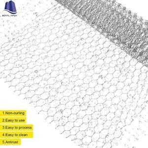 Royal Apex 40mtr Chicken Wire Net Galvanised Hexagonal Hardware Mesh Poultry Netting Fence for Chicken, Rabbit, Vegetables & Garden Protection Netting and Multipurpose Use Etc… (3/4inch Gap)